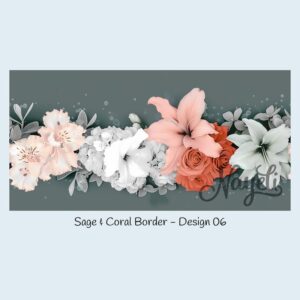 Sage & Coral Border – Bild 7