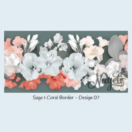 Sage & Coral Border
