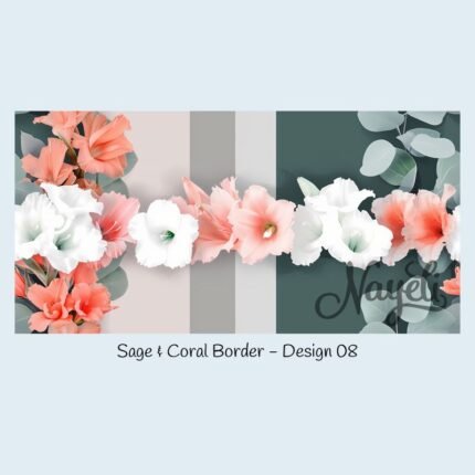 Sage & Coral Border