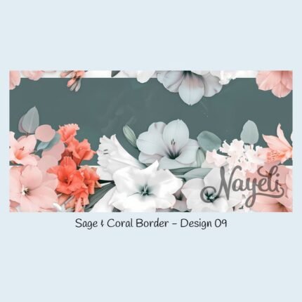 Sage & Coral Border