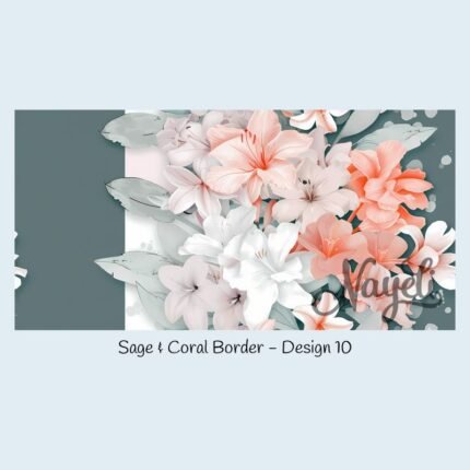 Sage & Coral Border