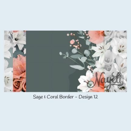 Sage & Coral Border