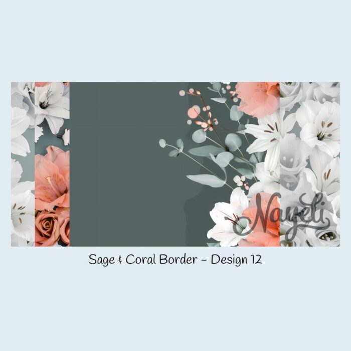 Sage & Coral Border – Bild 13