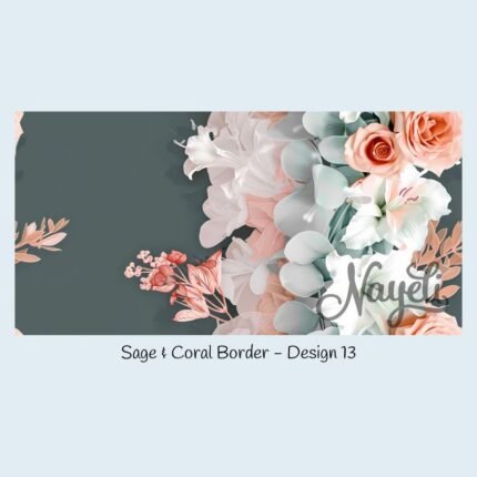 Sage & Coral Border