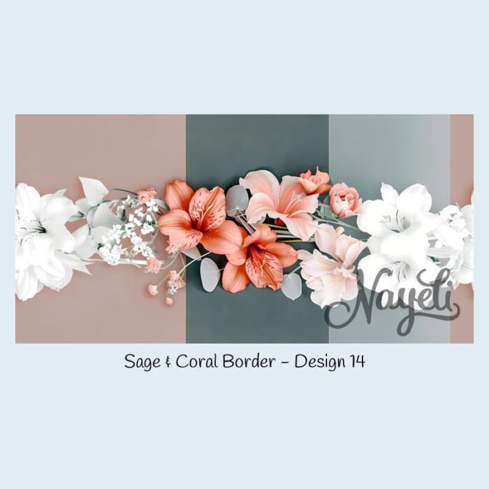 Sage & Coral Border – Bild 15