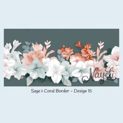 Sage & Coral Border