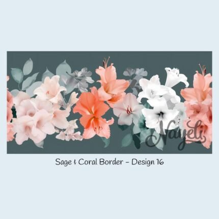 Sage & Coral Border