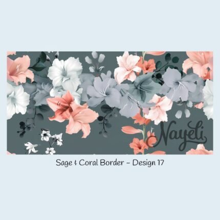 Sage & Coral Border
