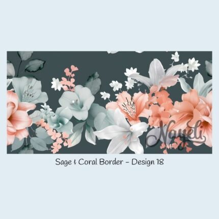 Sage & Coral Border