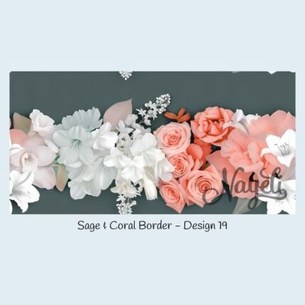 Sage & Coral Border