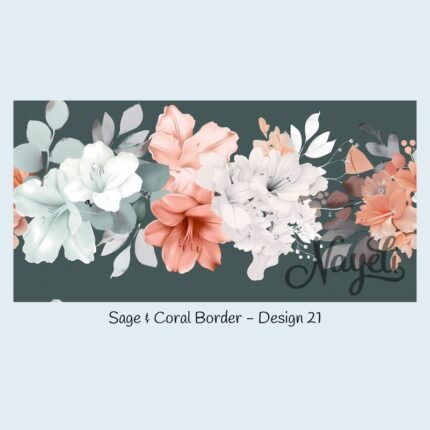 Sage & Coral Border