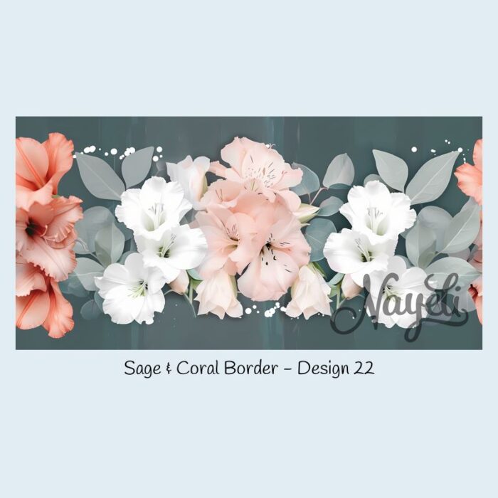 Sage & Coral Border – Bild 23