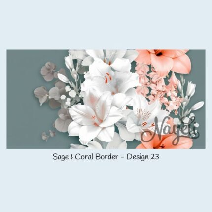 Sage & Coral Border