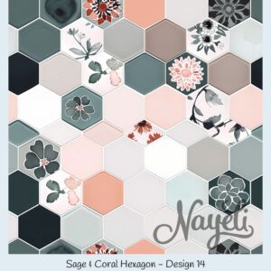 Sage & Coral Hexagon – Bild 15