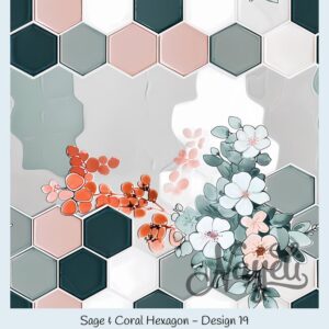 Sage & Coral Hexagon – Bild 20
