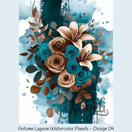 Autumn Lagoon Watercolor Panels