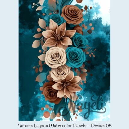 Autumn Lagoon Watercolor Panels