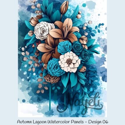 Autumn Lagoon Watercolor Panels