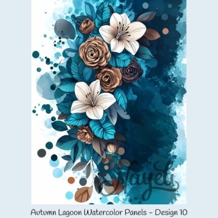 Autumn Lagoon Watercolor Panels