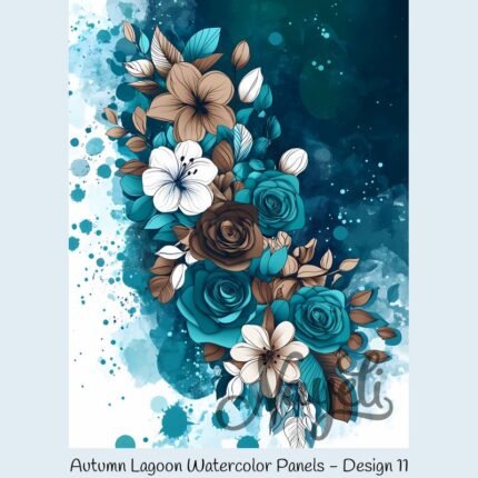 Autumn Lagoon Watercolor Panels