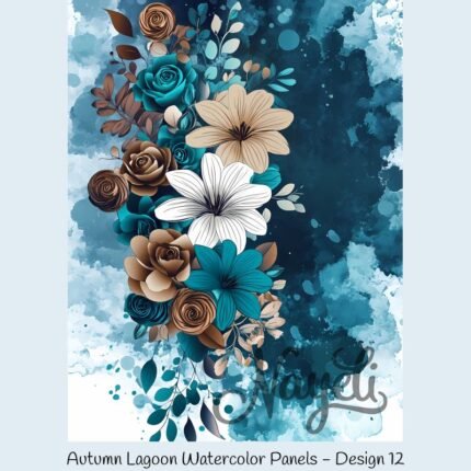 Autumn Lagoon Watercolor Panels