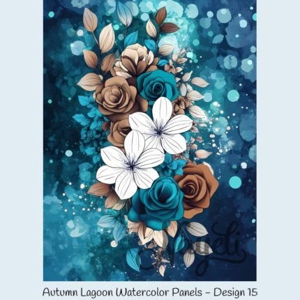Autumn Lagoon Watercolor Panels
