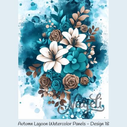 Autumn Lagoon Watercolor Panels