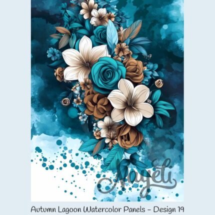 Autumn Lagoon Watercolor Panels