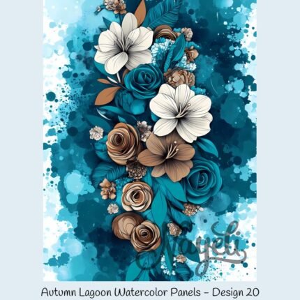 Autumn Lagoon Watercolor Panels
