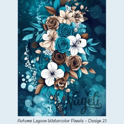 Autumn Lagoon Watercolor Panels