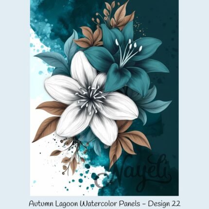 Autumn Lagoon Watercolor Panels