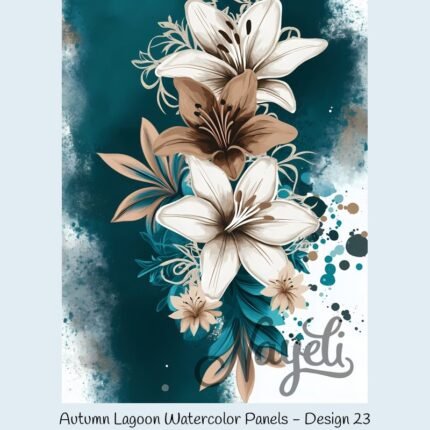 Autumn Lagoon Watercolor Panels