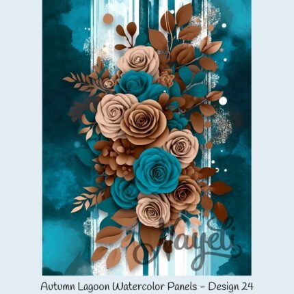 Autumn Lagoon Watercolor Panels