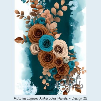 Autumn Lagoon Watercolor Panels