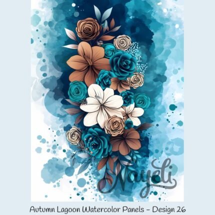 Autumn Lagoon Watercolor Panels