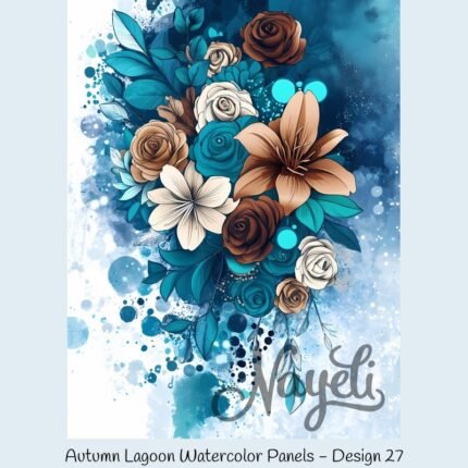 Autumn Lagoon Watercolor Panels