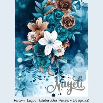 Autumn Lagoon Watercolor Panels