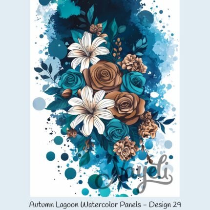 Autumn Lagoon Watercolor Panels