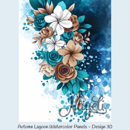 Autumn Lagoon Watercolor Panels