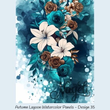 Autumn Lagoon Watercolor Panels