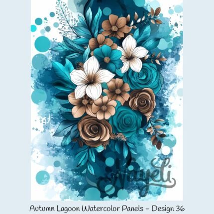 Autumn Lagoon Watercolor Panels