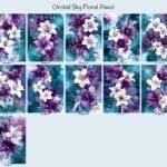 Orchid Sky Floral Panel