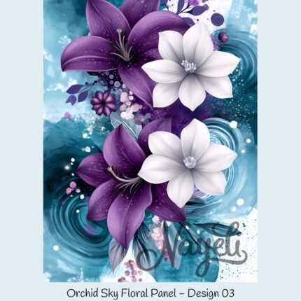 Orchid Sky Floral Panel