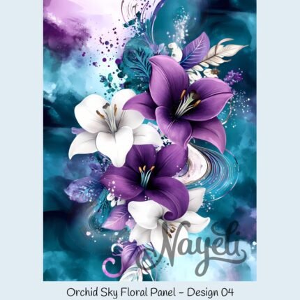 Orchid Sky Floral Panel