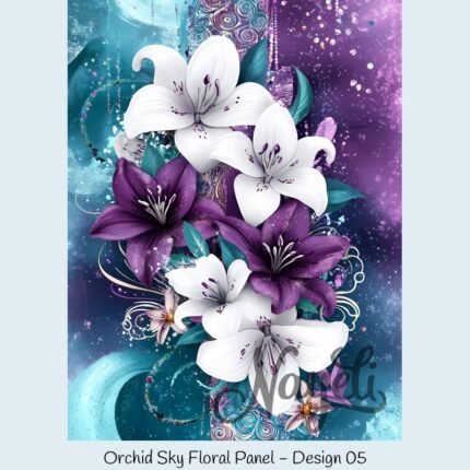 Orchid Sky Floral Panel