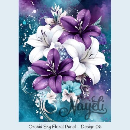 Orchid Sky Floral Panel