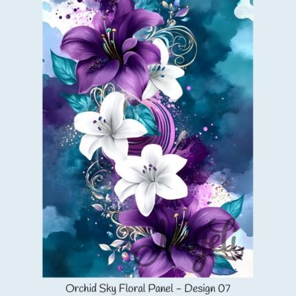 Orchid Sky Floral Panel