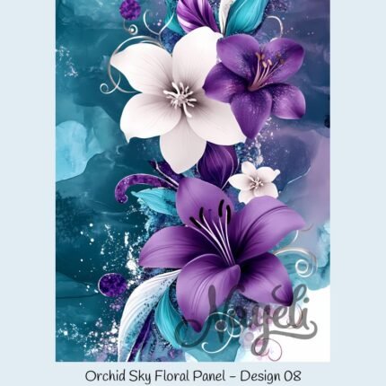 Orchid Sky Floral Panel