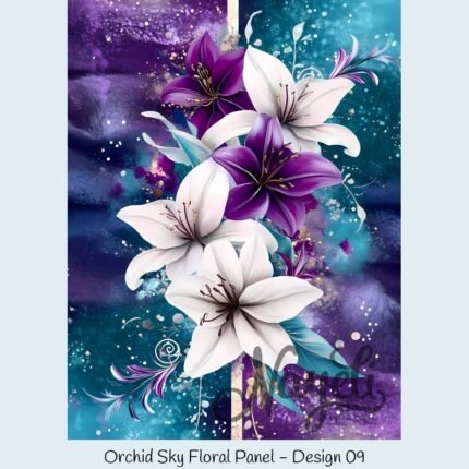 Orchid Sky Floral Panel