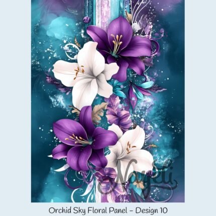 Orchid Sky Floral Panel